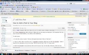how to post on a blog